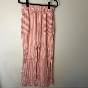 Salty Lemon Women’s  Pink Striped Wide Leg Pants